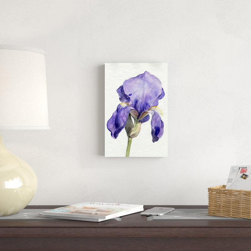 Iris en fleurs I, H 12 po x l 8 po