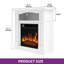 Russel Lark Manor 2000W Electric Fireplace with LED Storage Shelf-479935852
