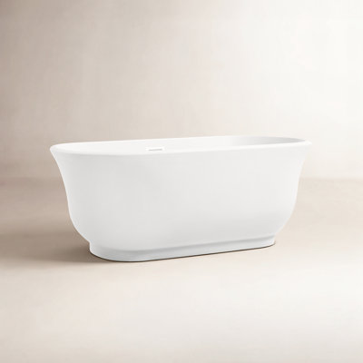Chaylynn 59'' x 28'' Soaking Acrylic Bathtub