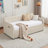 Twin Upholstered Daybed Frame with Trundle-1770055161