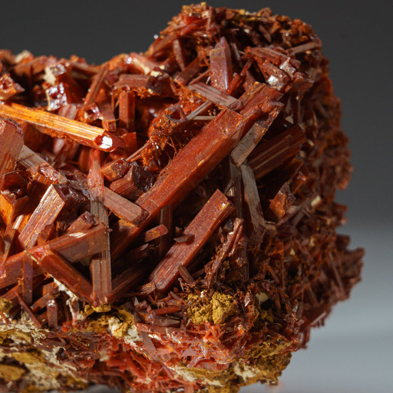 Crocoite from Red Lead Mine, Dundas, Tasmania, Australia