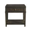 Fenwick 24" Wide Dark Wood Modern Traditional End Table