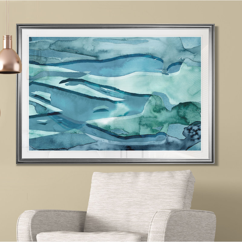« water féminins ii », impression, H 8 po x l 12 po x P 1,5 po, Toile tendue