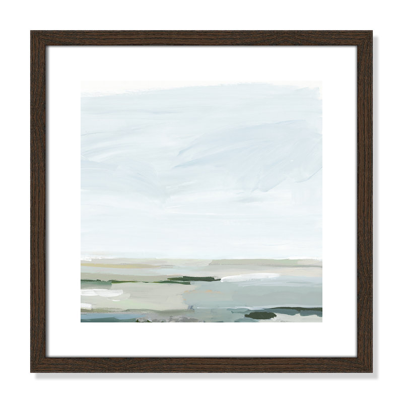 Pure Stillness - Impression de cadre photo sur papier, H 17 po x l 17 po x P 0,75 po, Papier encadré brun