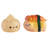  Figural Food Squish Led Mood Lamp, 2 Pack With Dumpling And Sushi