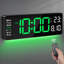 Grande horloge murale 16 pouces avec luminosité tamisée-746565406