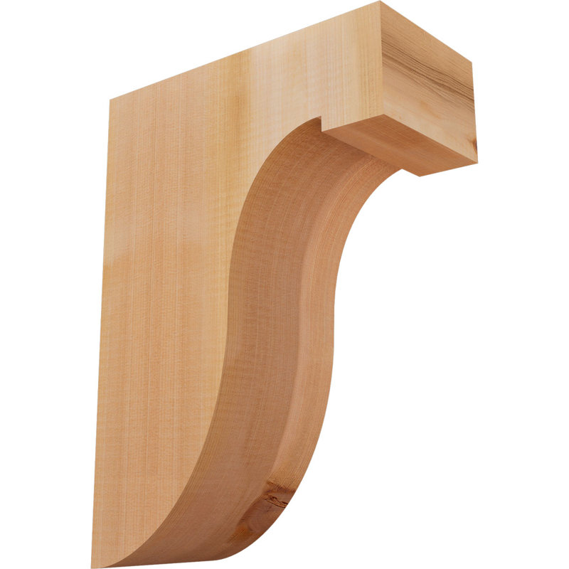 Del Monte Corbel, H 16 po x l 5,5 po x P 12 po, Lisse, Cèdre rouge