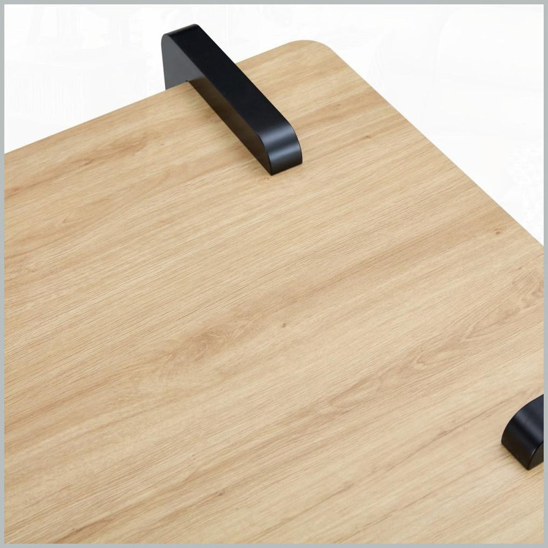 Table basse en panneau de fibres à densité moyenne aspect bois, facile à nettoyer et amp; Durable pour le salon