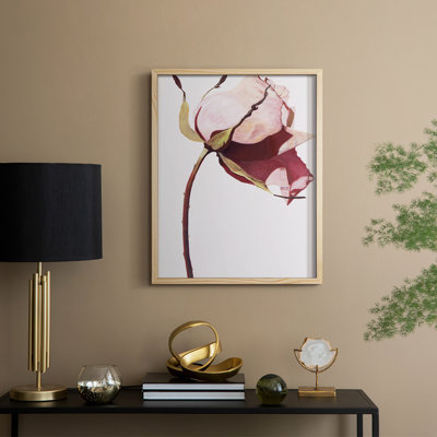 Love Is A Rose I Framed Print - Solid Wood