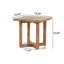 Ensemble de conversation d'extérieur en bois d'acacia 3 pièces avec corde et coussins Brandon-124485910