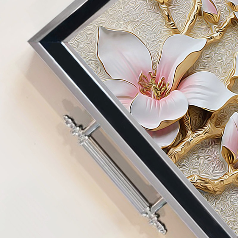 Élégant plateau en verre de 19,7 po x 11,4 po x 1,4 po | Fabrication 100% verre durable | Facile à nettoyer avec un chiffon humide | Idéal pour le service, la présentation décorative et l'organisation | Ajout élégant à la décoration intérieure