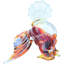 Alfredo Barbini Murano Roaster Figurine
