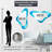 Boundless Realms Infinite Dimensions - Abstract Collages Modern Wall Mirror In Asymmetrical Shapes