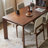 Solid wood dining table with solid weight-763530893