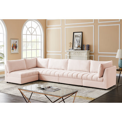 Hallelujah Velvet L-Shaped Sectional Reversible
