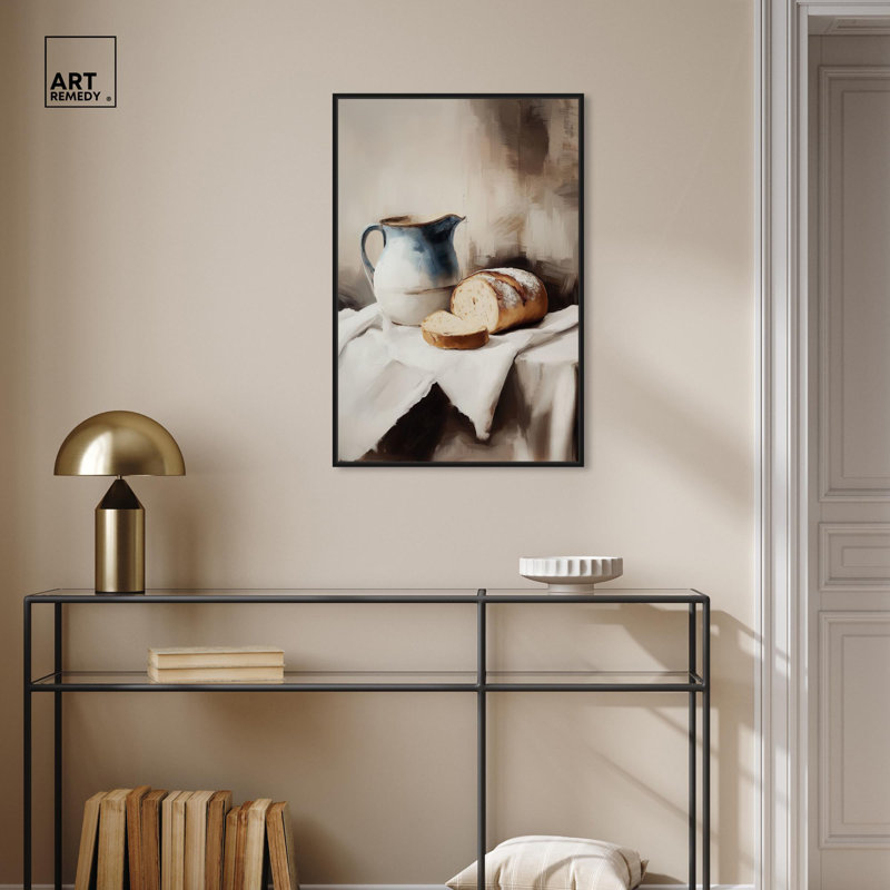 «Savour & Steam Canvas» par Art Remedy, Cadre noir, H 31 po x l 21 po