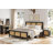 Rattan Bed Frame With Headboard, Boho Cane Platform Bed Frame With Strong Metal Slat, Noise Free-907927859-930438020