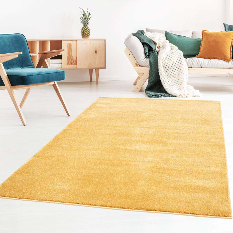 Aamir Solid Colour Hand Woven Area Rug, Rectangle 140 x 200cm