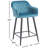 Ivanna Upholstered Counter Stool with Metal Frame-1541298685