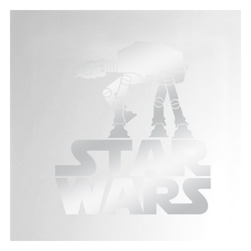 Entertainment Wall Decal, Shiny Silver