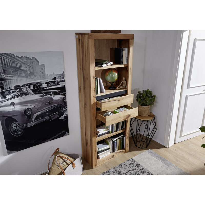 Montreux 190 cm H x 71 cm W Solid Wood Standard Bookcase, Natural