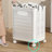 Plastic Rolling Laundry Hamper with Handles