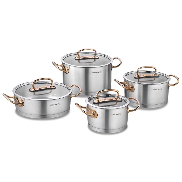 8 - Piece Stainless Steel (18/10) Cookware Set