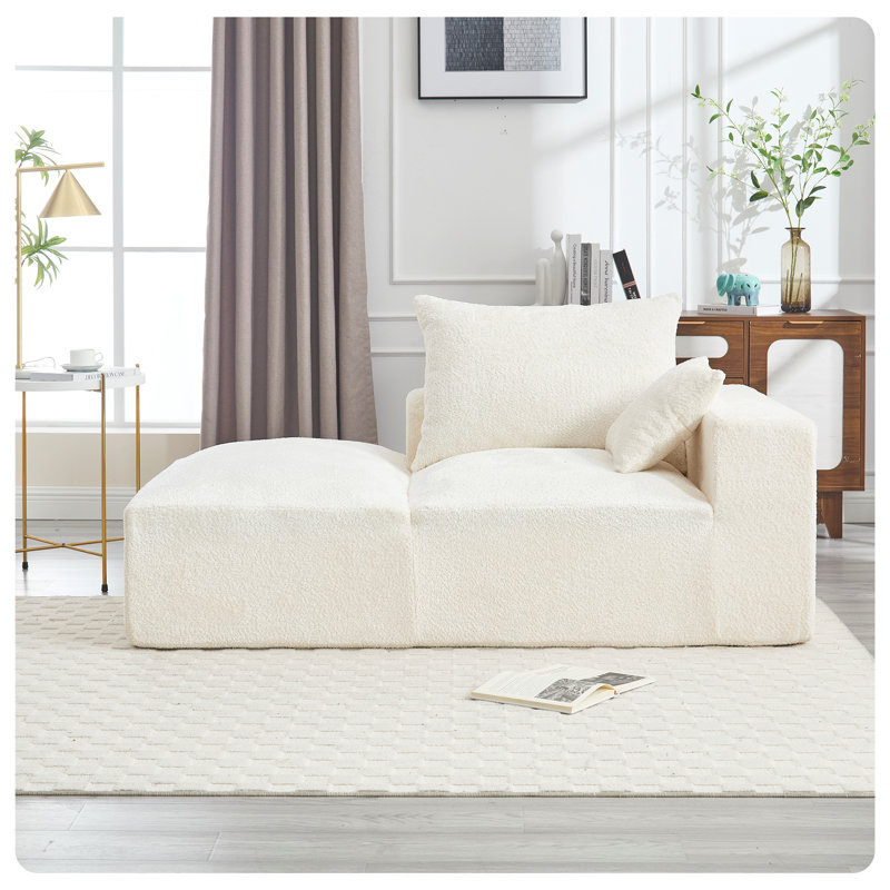 Canapé Boucle 67,72 "l, Beige Boucle