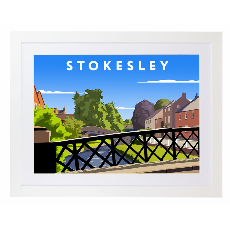 Stokesley 3 by Richard O'Neil - Print, White Wood Frame, 44 cm H x 54 cm W x 2.2 cm D