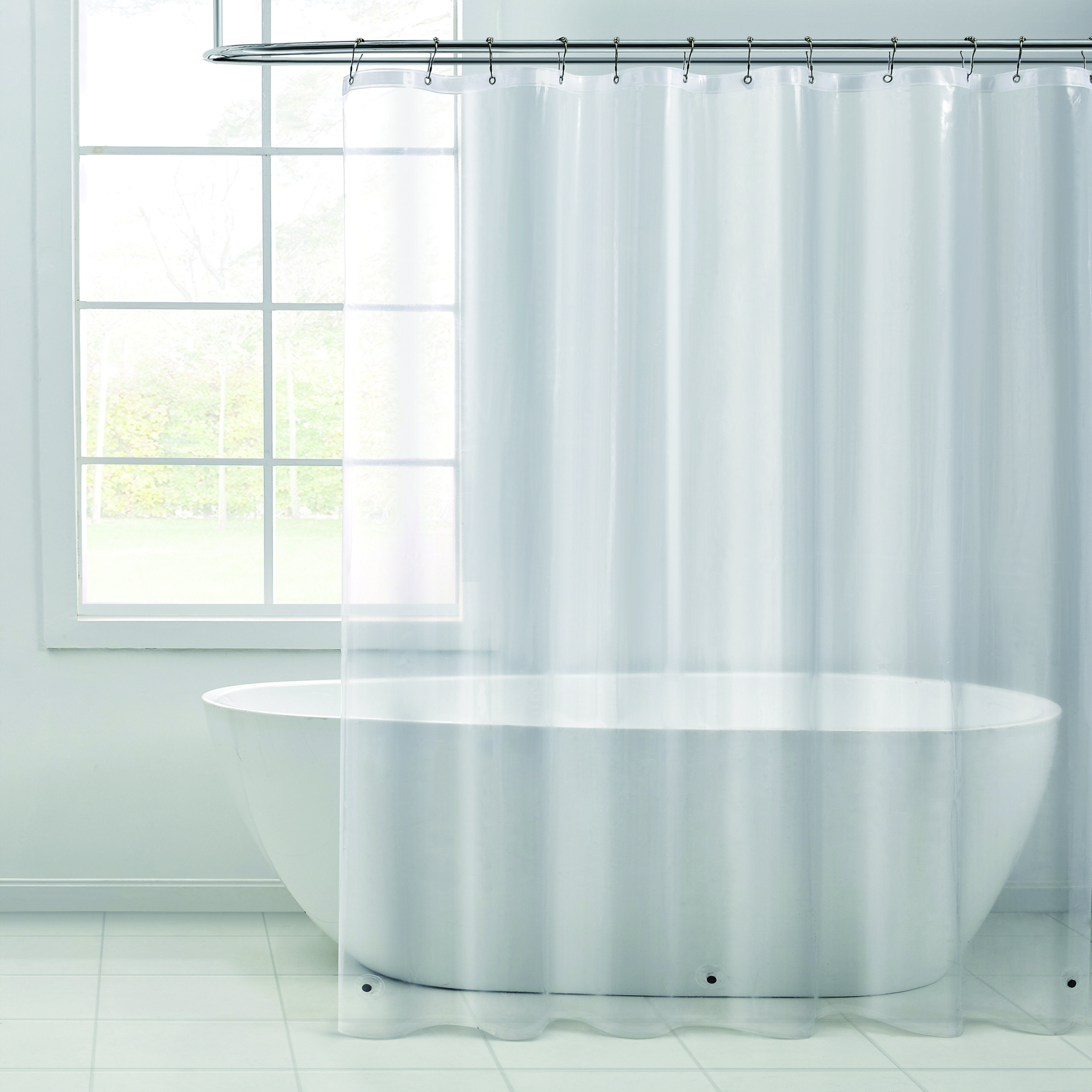Ebern Designs Bekka Lightweight Solid Shower Curtain Liner with