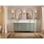 Nashville X P 22 po D Meuble-lavabo double avec 2 po Quartz blanc-112420237