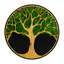 Art mural Life Tree Moss - et décoration d'escalier. Mousse préservée, 24 po x 24 po x 1,62 po, 7,27 lb. Paquet: 11,1 lb.