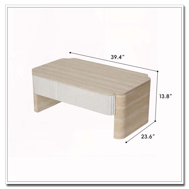 Table basse à plateau relevable, Rectangular