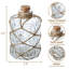 2 Pieces Clear 28cm Indoor Glass Jars Set