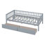 Lit de jour en bois avec deux tiroirs, structure en pin durable et rangement multifonctionnel pour les petits espaces-1550498104-1550498107