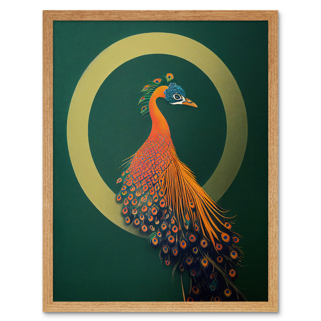 Glamorous Stylish Chic Modern Peacock - Print