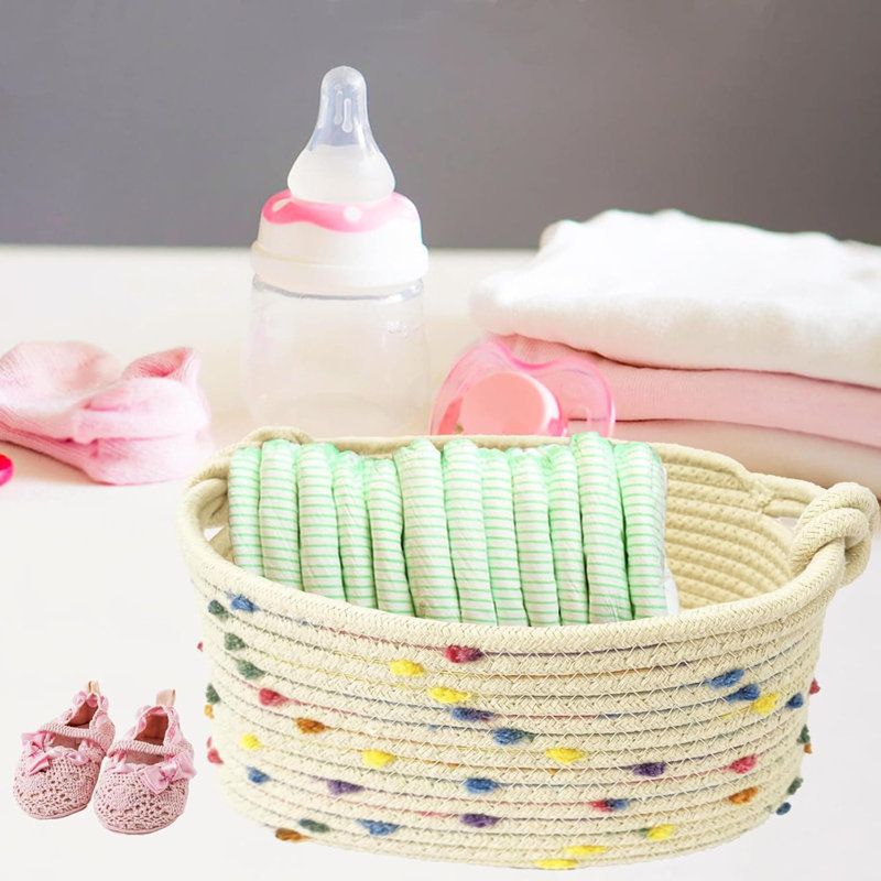 Highland Dunes Cotton Decorative Basket