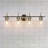 Modern 4-Light Dimmable Black Brass Vanity Light Wall Mount Powered Room Lamp