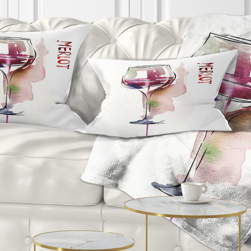 Coussin Red Wine, 18 po x 18 po, Carré