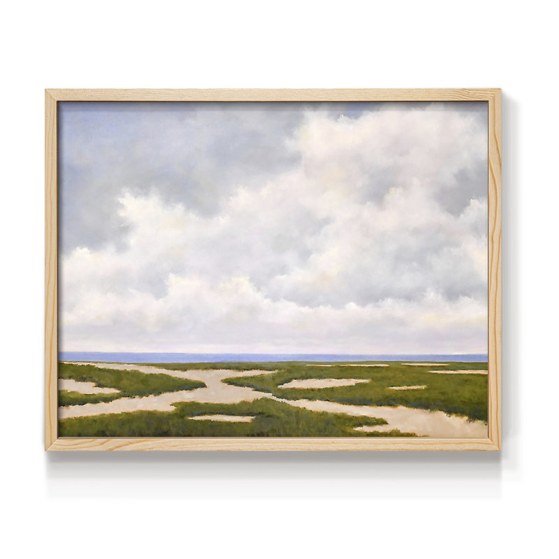 Beach Dunes - Reproduction encadrée - Restickable, Naturel, H 22 po x l 28 po