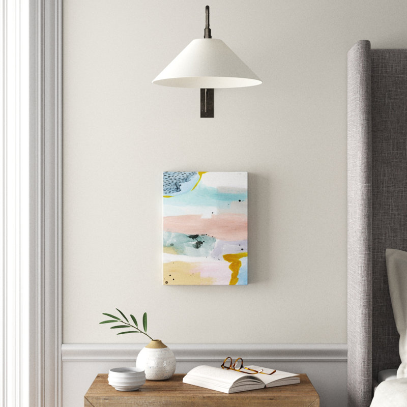 « brouilléed daybreak iv », peinture sur toile, Toile tendue, H 16 po x l 12 po x P 1,25 po