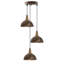 Mileti 3 - Light Brown Kitchen Island Pendant-846057661