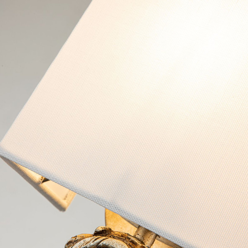 Swirl Small Armed Sconce, Silver