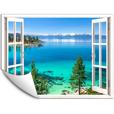 Murale paysage lac Wide