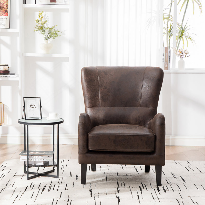 Fauteuil d'appoint à haut dossier 28 po