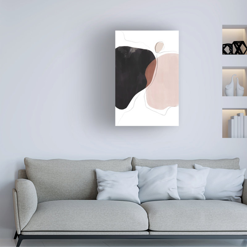 "Bolologic noir rose", reproduction d'art sur toile, H 24 po x l 16 po x P 2 po