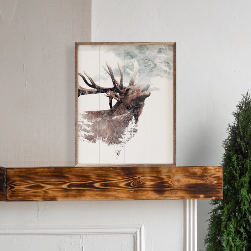 Bugling Elk, 20" H x 16" W