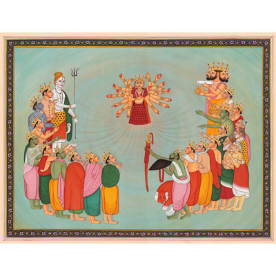 The Creation Of Devi Watercolor Painting | Watercolor Painting On Paper
