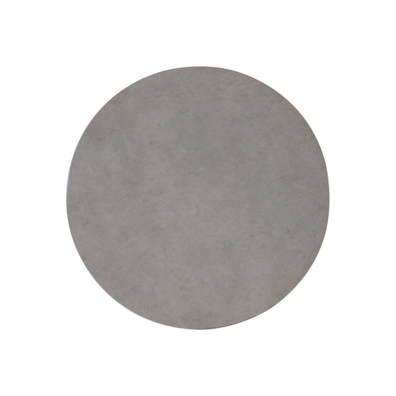 Gray Faux Stone Contemporary Hourglass End Table