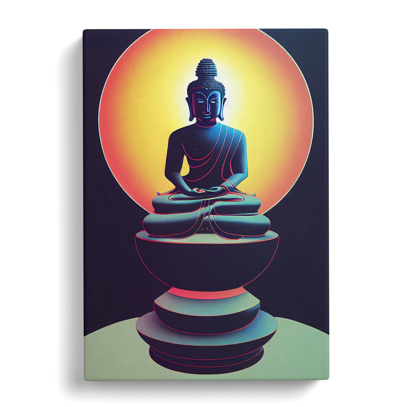 Awe Inspiring Buddha - Wrapped Canvas, 76cm H x 50cm W x 3cm D